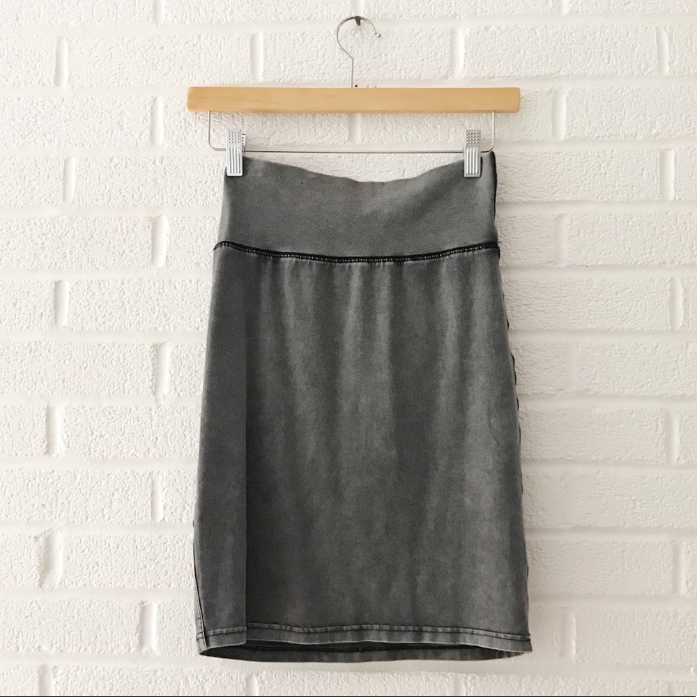 Wilfred Free Acid Gray Mini Skirt Medium